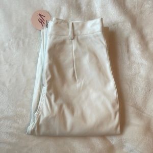 NWT - Verge Girl white pleather pants
